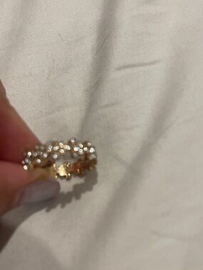 Gold Crystal Statement Ring